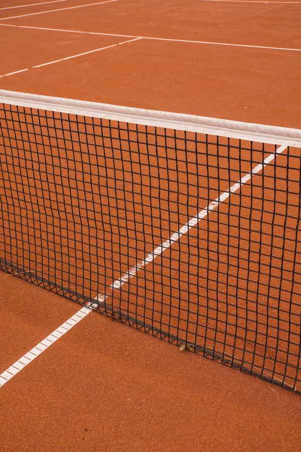 Tennisplatz (Sand) mit Markierung 5