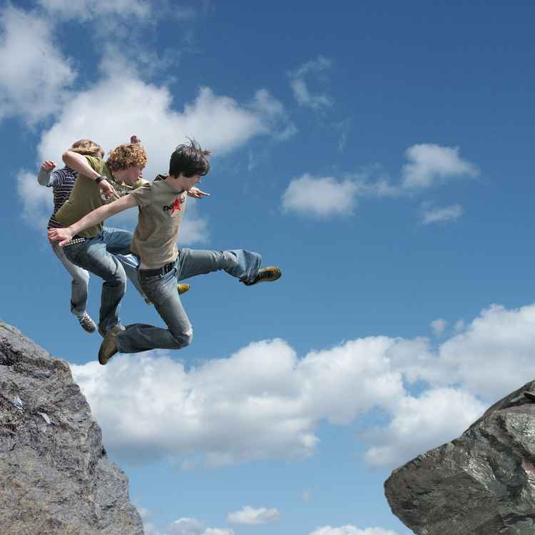 Sprung über den Abgrund