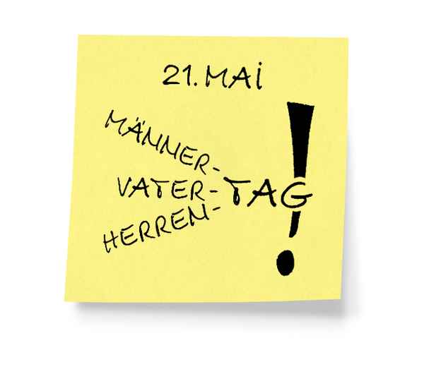 Vatertag - Post-It, Klebezettel, Haftnotiz