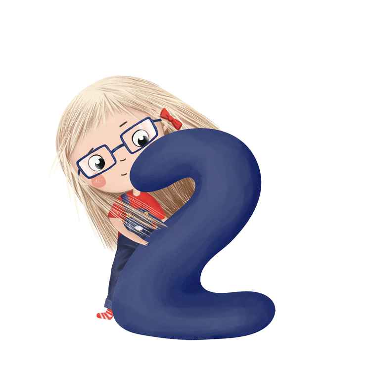 Mädchen mit Nummer 2