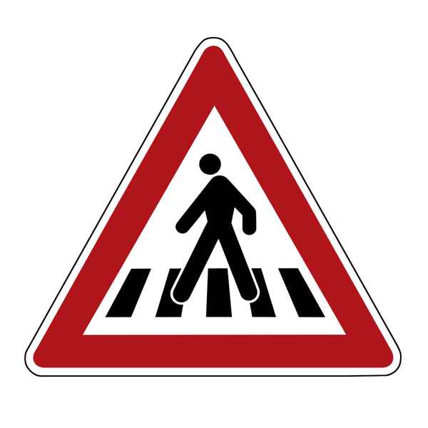 Achtung: Fußgängerübergang!