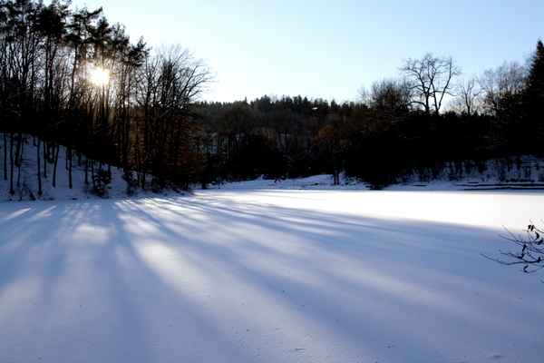 der thalersee im winter