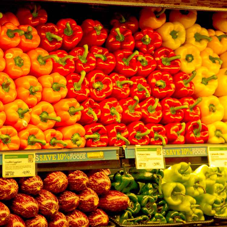 Paprika Gemüsetheke