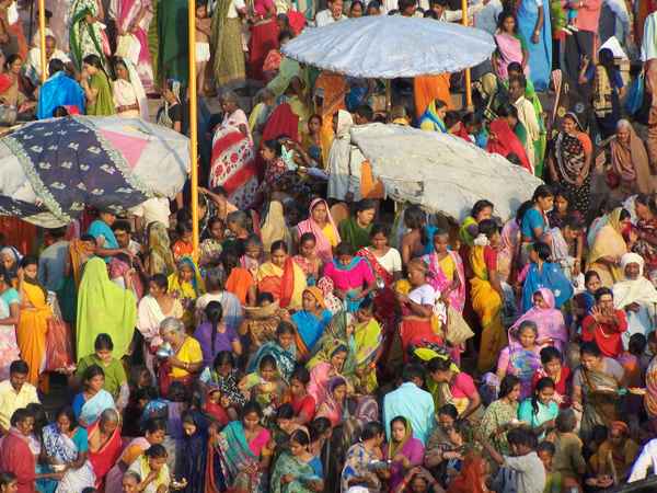 am Ganges in Varanasi