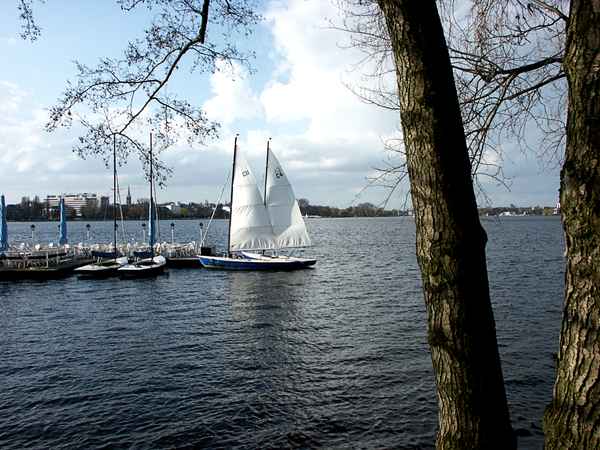 Außenalster im April 2