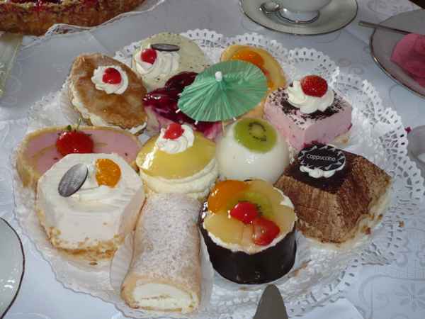 Schöne Sahneteilchen