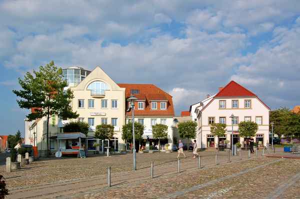 Marktplatz in Bergen auf Rügen