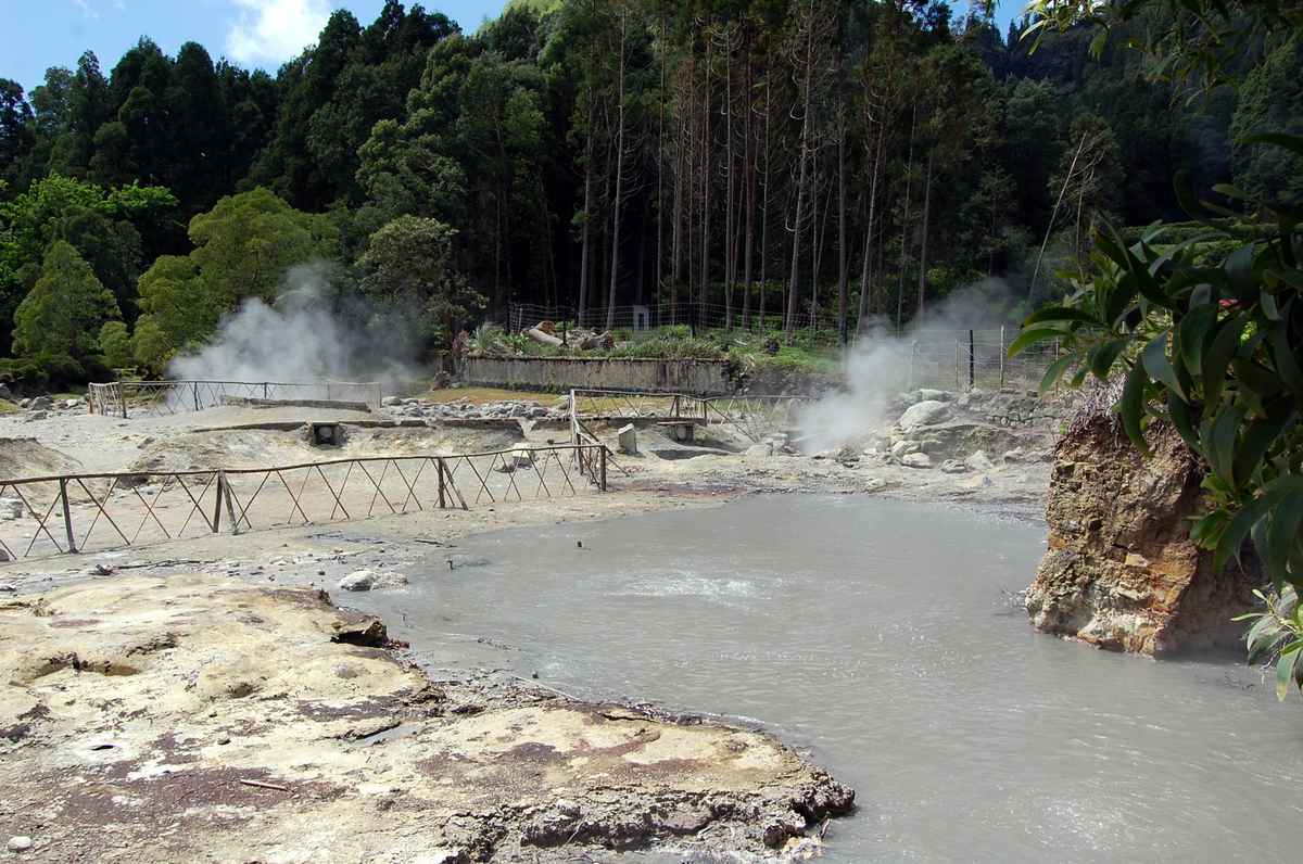 vulkanische Quellen auf den Azoren