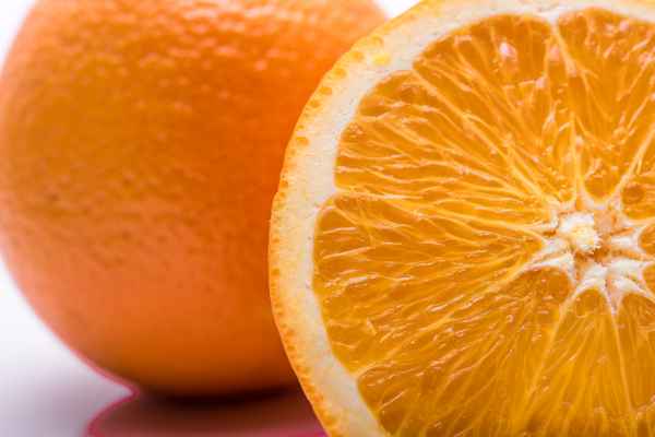 orange geschnitten
