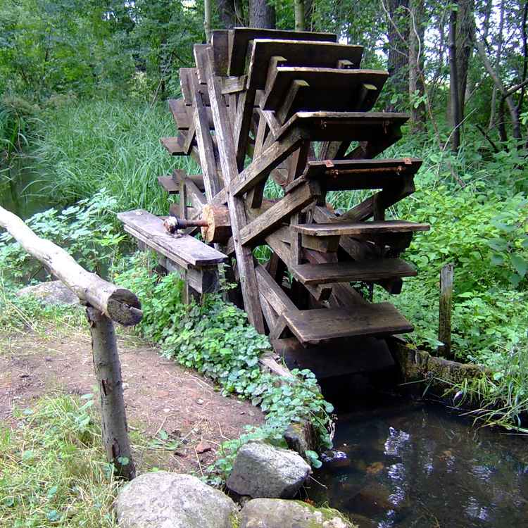 Einsames Mühlrad