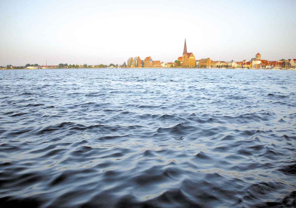 abendlicher Blick vom Gehlsdorfer Ufer