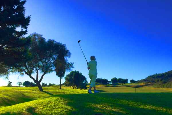 Golferin auf Mallorca