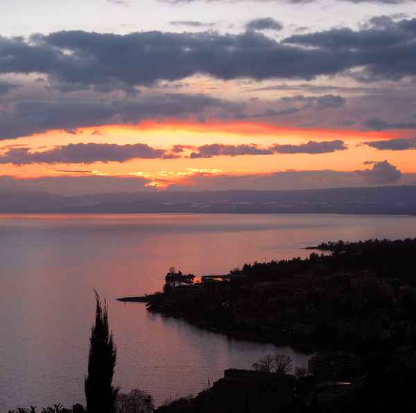 Abendstimmung am Lac Léman