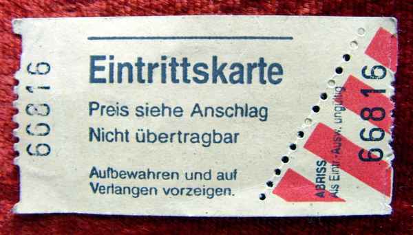 Eintrittskarte