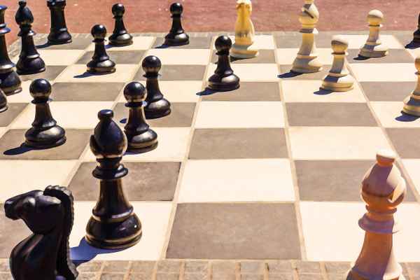 Schach im Freien_Ölfarbe