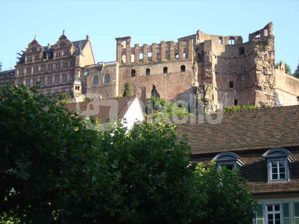 Teilansicht des Schloß Heidelberg