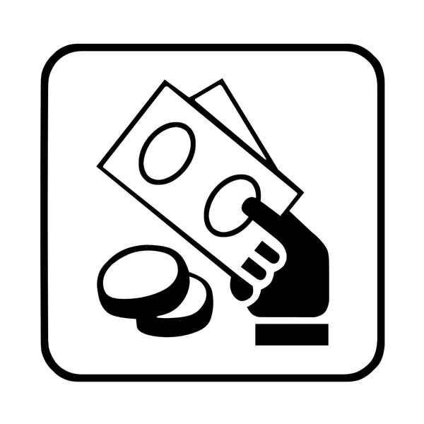 Hinweisschild  Geldautomat | Bancomat