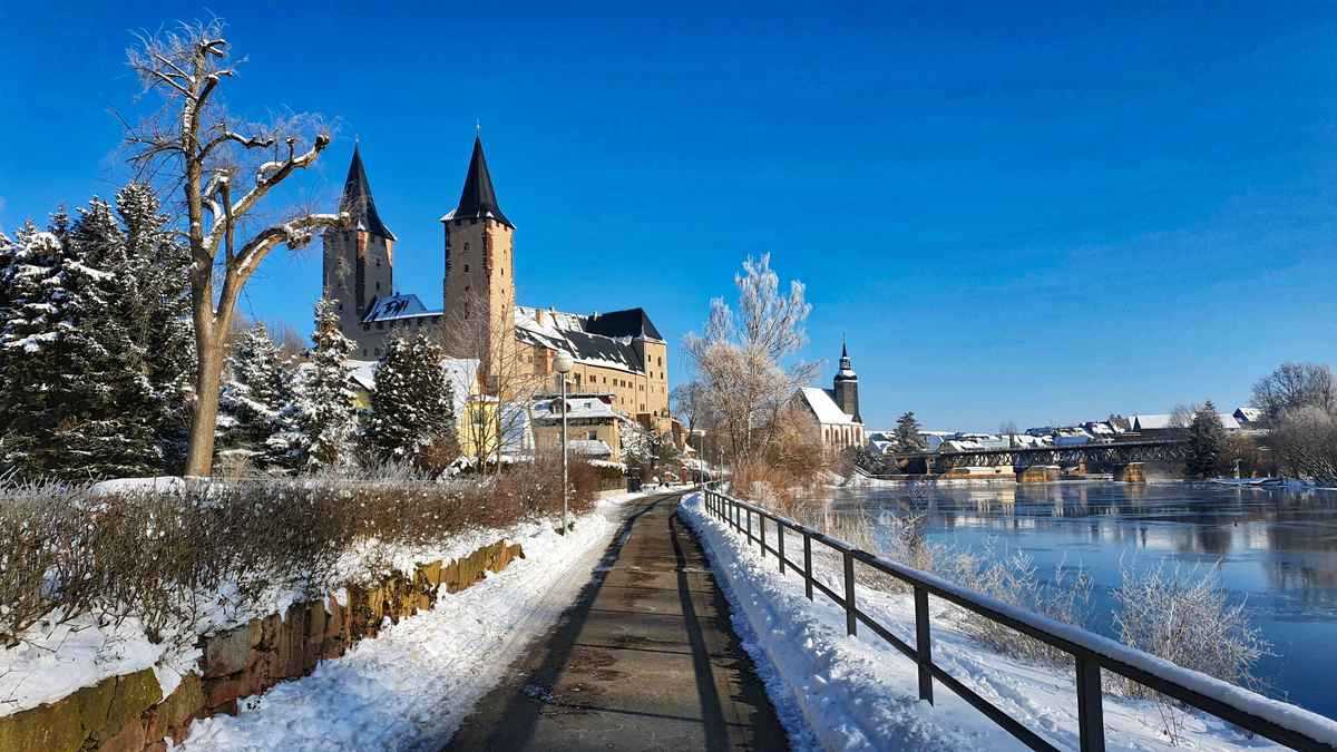 Winteridylle am Rochlitzer Schloss