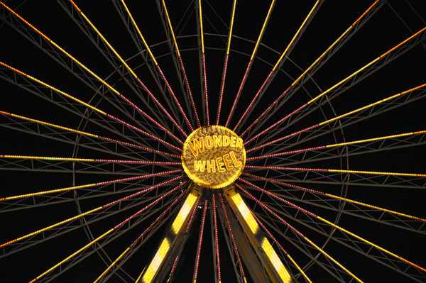 Riesenrad zu später Stunde