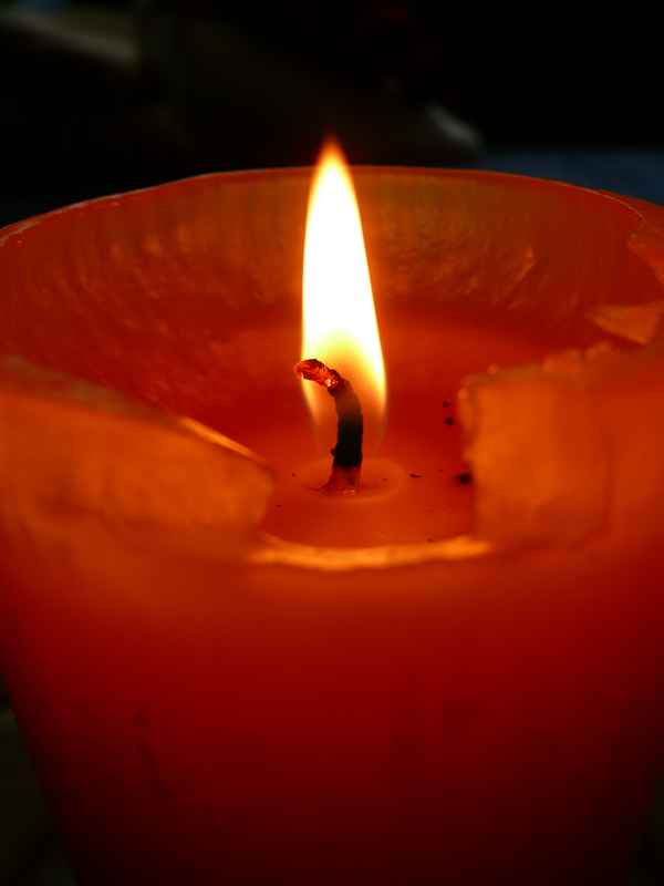 Brennende Kerze
