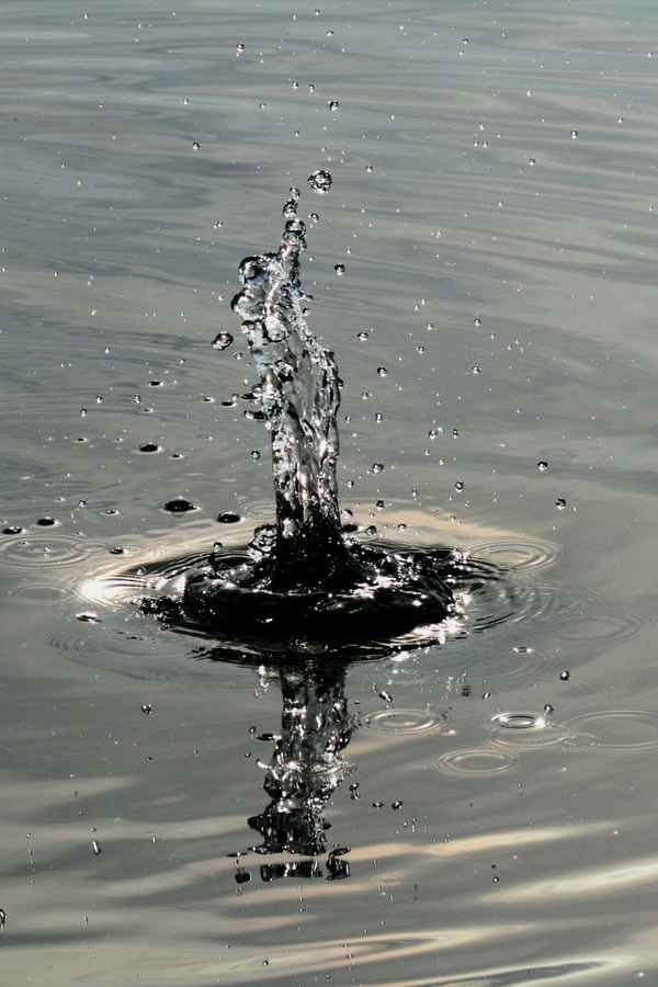 Wassersäule oder Wasseraufbäumen