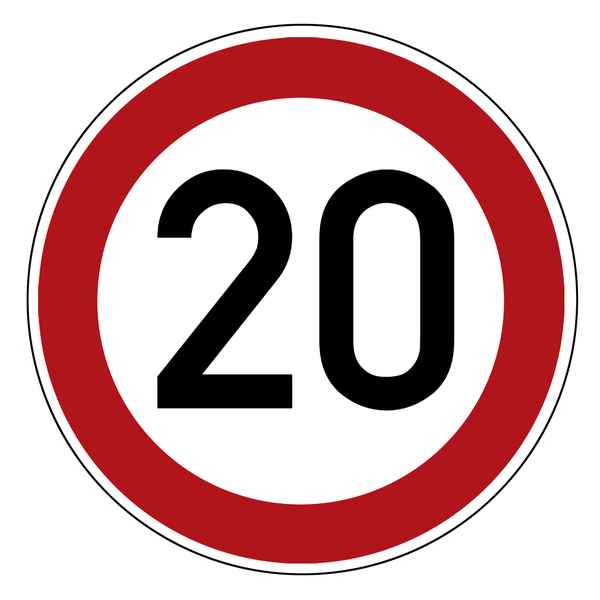 Geschwindigkeitsbegrenzung, Höchstgeschwindigkeit, Verbotsschild