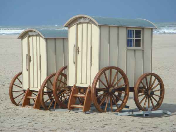 Norderney, zwei Badewagen