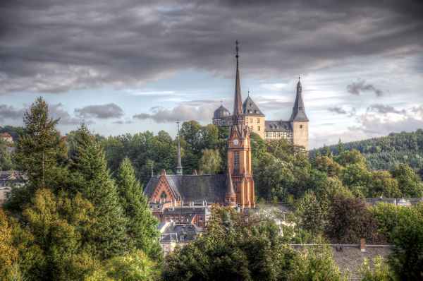 Mylau / Vogtland / Saxony / Church & Castle