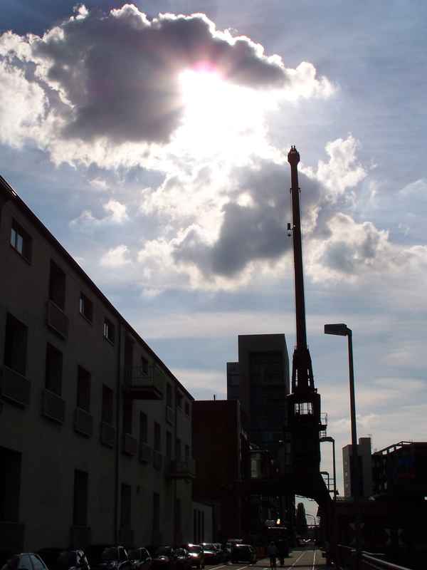 Sonnenuntergang im Medienhafen
