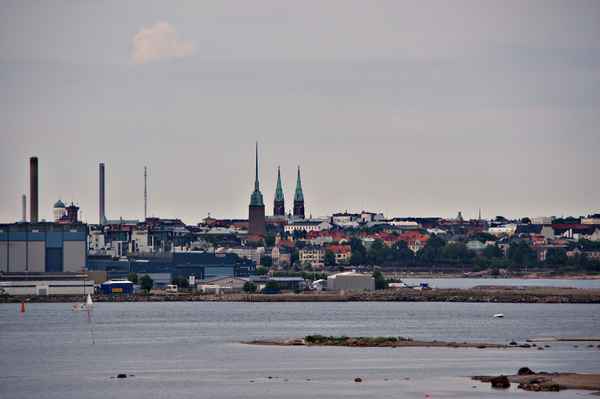 Helsinki , Hafeneinfahrt