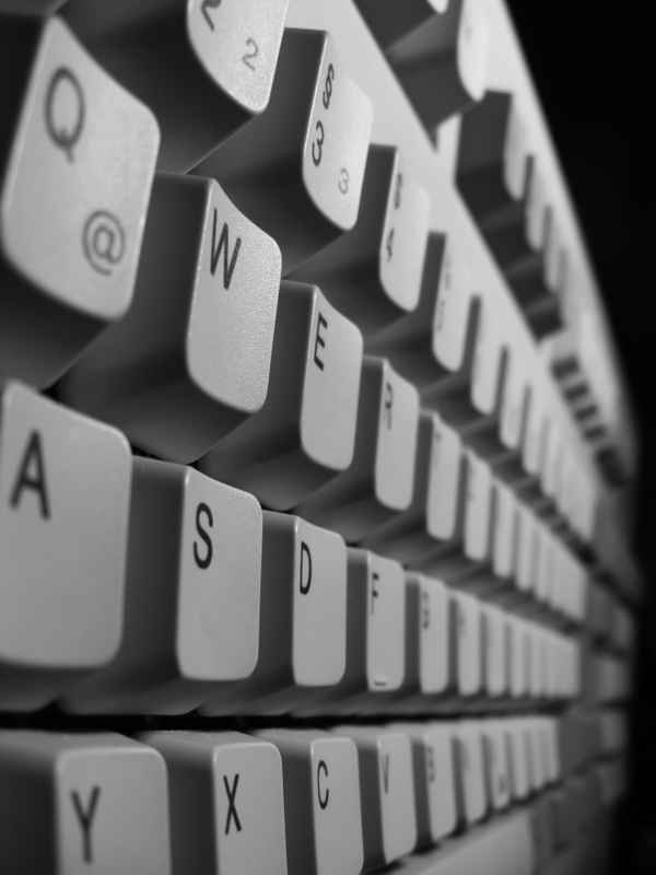 die endlosen Weiten der Tastatur