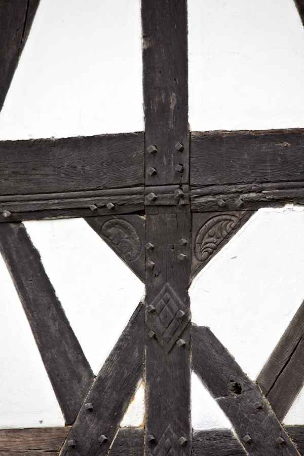 Verzierung am Fachwerk