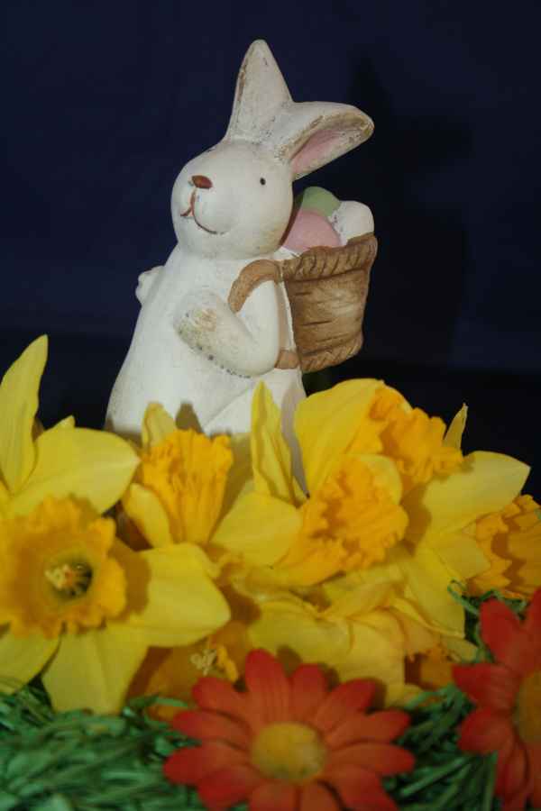 Osterhase und Blümchen