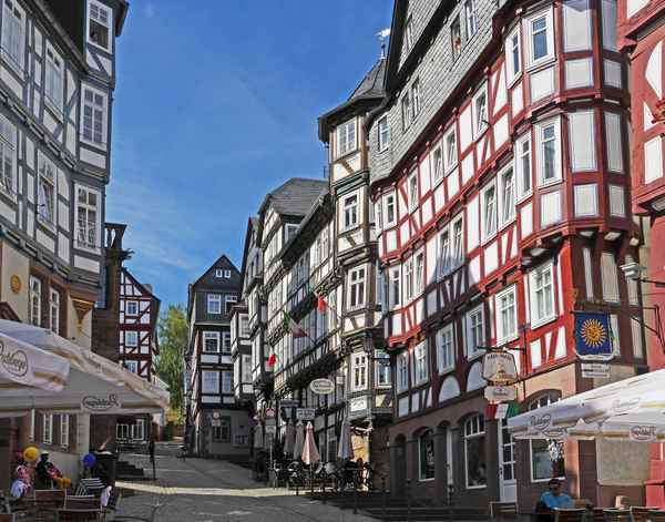 Der Markt in Marburg