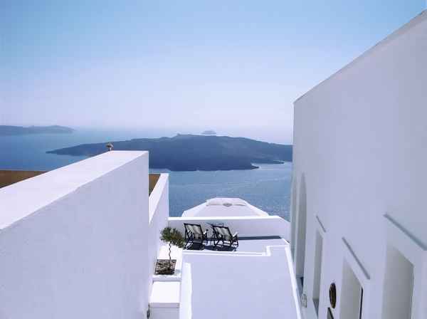 ruhiges Plätzchen in Santorini