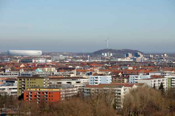 Blick vom Olympiaberg , München