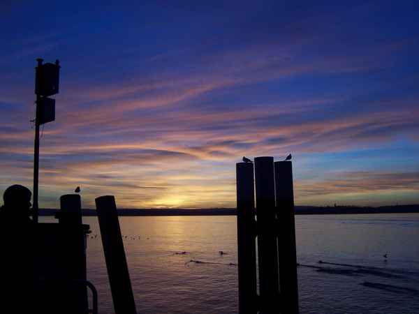 Abendstimmung Bodensee Hafen