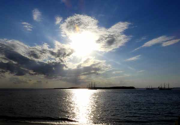 Wolkenspiele am Himmel