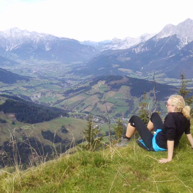 Pause auf dem Weg nach oben