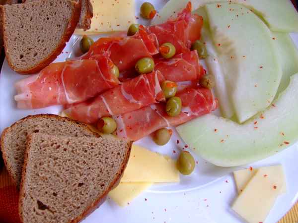 Schinken mit Honigmelone