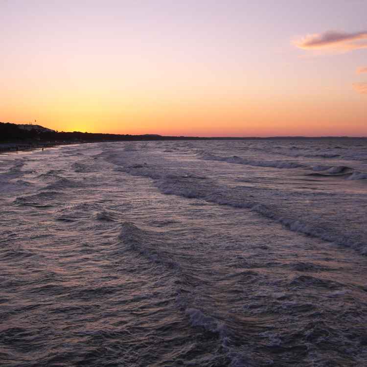Sonnenuntergang in Binz
