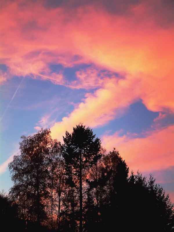 Herbsthimmel am Abend