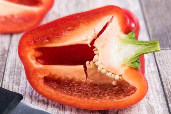 frische rote Paprika