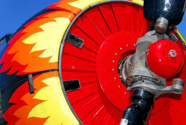 Propeller in Flammen