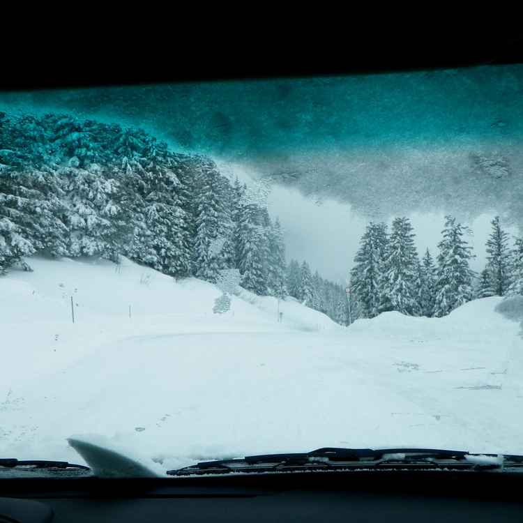 Schneefahrbahn