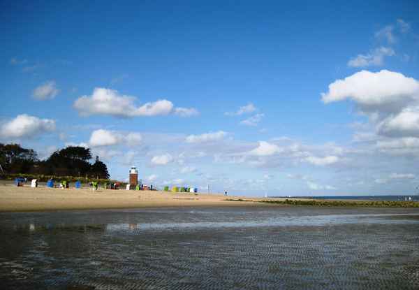 Am Leuchtturm von Wyk auf Föhr