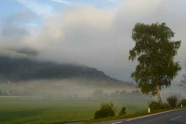 Im Morgendunst Richtung Kärnten