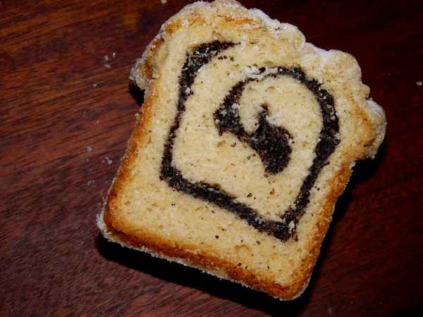 Mohnstollen vom Weihnachtsmarkt