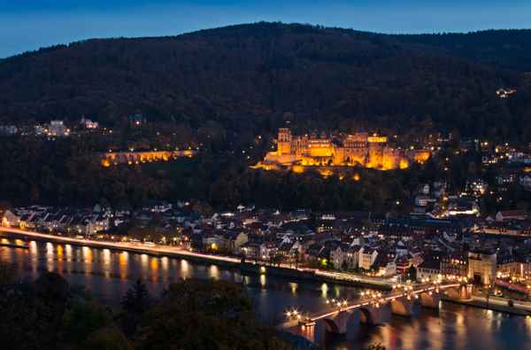 Heidelberg zur blauen Stunde