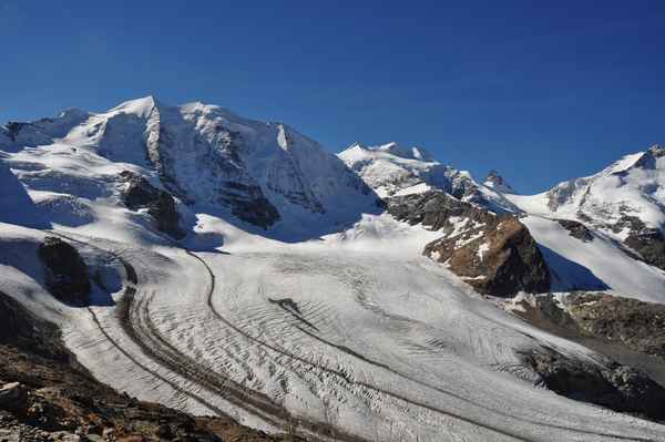 Morteratschgletscher mit Piz Palü